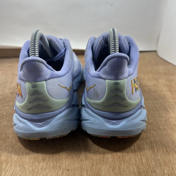 Hoka One One Clifton 8 Women Size 8 Blue Purple Running Shoes Sneakers - Picture 4 of 9